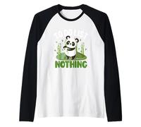to Do List Nothing Panda Bear Raglan Baseball Tee