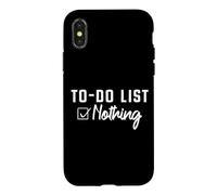 To-Do List Nothing Todo List Lazy Cute Sloth Morning Grumpy Case for iPhone X/XS