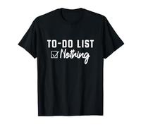 To-Do List Nothing Todo List Lazy Cute Sloth Morning Grumpy T-Shirt