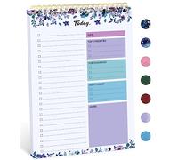 To Do List Pad - To Do List Notebook for Work with 52 Sheets, Undated Daily Planner Perfect for Daily Tasks and Goal Setting, To Do List Notepad Suitable for Office, Home and School-VioletBloom