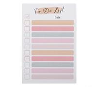 To Do List Sticky Notes, 50 Sheets Colorful Lined To Do List Sticky Notes, Memo Pad & Portable Daily Planner, 10x15cm for School, Office, Grocery Lists, Task Organization