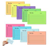to Do List Sticky Notes, 9 Pack Colorful Sticky Notes, Self-Stick Lined Notes, Daily Planner Notepad for School Office Meeting Reminder Home Plan Stationery Supplies(450 Sheets,4 x 2.8 in)