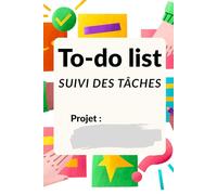 To-do list Suivi des tâches: Carnet A5 de "to do list" (cahier organisateur travail), agenda non daté et "pense bête"