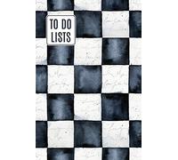 To Do Lists Notebook, Watercolor Checkerboard Pattern: 100 Pages of To Do Lists To Organize Your Life and Track What You Accomplish