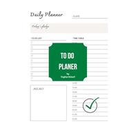 TO DO PLANER by Tayfun Scharf: 220 PAGES LIKE THE COVER / Day Planer / Plan Today, Win Tomorrow.