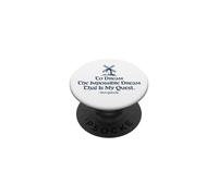 To Dream The Impossible Dream Windmill Navy Blue Print PopSockets Adhesive PopGrip
