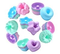 To encounter 24Pack Nonstick 3 inches Donut Mold, Silicone Baking Cups, Donut Pan, Muffin, Jello, Bagel Pan, Oven-Microwave-Dishwasher Safe
