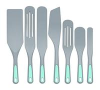 To encounter Silicone Spurtles Set, 7 Piece Nonstick Spurtle Kitchen Utensils, Silicone Spatula, Heat Resistant Spurtle for Salad Stir, Cake Make and Pan-Fried Steak