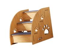 To ensure the stability of wooden pet stairs, small dogs and cats need assistance, you need to reach wooden pet stairs in an elevated area
