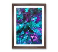 To Eternity Abstract Framed Print | A4 Walnut Framed Wall Art | Ready to Hang | Abstract Fantasy Picture | Living Room Bedroom Lounge Office