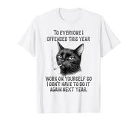 to Everyone I Have Offended This Year Sarcastic Rude Value Graphic T-Shirt, Men, White, M