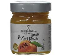 To Filema Tis Lelas Handmade No Added Sugar Jam - The Cool Peach, Pack of 2 x 240g (480g Total) | 75% Greek Fruit | Vegan, Gluten Free, Preservative Free | Artisan Peach Marmalade