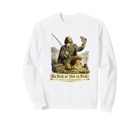 To Fish or Not to Fish Funny Shakespeare Fishing Pun Sweatshirt