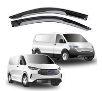 To Fit: Ford Transit Custom 2023+ Wind Deflectors & VW Transporter T7 (2025+) Window Visors - 2-Piece External Fit Set, Tinted, Premium Stick-On Deflectors for Driver & Passenger, Reduce Wind Noise