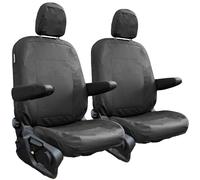 To fit: Ford Transit Custom Seat Covers 2023 Onwards | Ford Tourneo Custom 2023 Onwards | VW Transporter T7 (2025, 2026) | Tailored Driver & Single Passenger Seat Cover Set