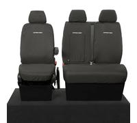 To Fit Mercedes Sprinter Seat Covers 2010-2018 Front Set | Waterproof & Heavy Duty, Airbag Compatible, Personalisation Available - Driver & Double Passenger With Tray Black