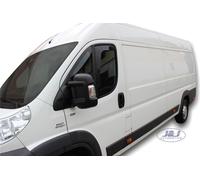 TO FIT Peugeot BOXER 2006 - up "L" wind deflectors 2 pcs set TINTED HEKO
