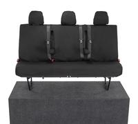 To Fit Renault Trafic Crew Cab Seat Covers 2014 On Rear Set | Waterproof & Heavy Duty, Airbag Compatible, Easy To Fit - Tailored Rear Bench Black
