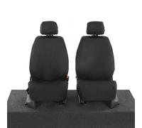 To Fit VW Caddy Maxi Life Seat Covers 2008-2020 Front Set | Waterproof & Heavy Duty, Airbag Compatible, Easy To Fit - Tailored Driver & Single Passenger Black