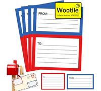 to from Return Address Mailing Labels 120 Pcs Blank Mail Shipping Label Postage Guaranteed Stickers 3.5 x 4.5 Inch Self Adhesive Handwriting to/from Address Tags Sticker for Package School,Home,Office