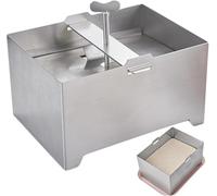 to-fu Press, to-fu Mold Cheese Press for Cheese Making to-fu Shredding Cheese Maker, Stainless Steel to-fu Presses, Adjustable Paneer Maker with Drain Hole and Drip Tray