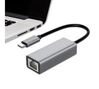 To Gigabit Ethernet Adapter - High-Speed Network Adapter, USB 2.0 Type-C To RJ45 | USB Computer Network Adapters For Business Travel, Education, Entertainment