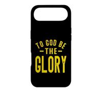 To God Be The Glory Golden Yellow Christian Distressed Style Case for iPhone Air