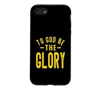To God Be The Glory Golden Yellow Christian Distressed Style Case for iPhone SE (2020) / 7/8