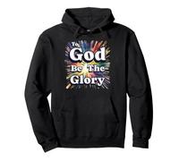 To God Be The Glory : multi colored rays Pullover Hoodie