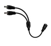 To in Two 3.5mmx1.35mm Splitter Charging Cable One Female to Two Male Connector Cord for Camera Led Light Strip Splitter Charging Cable