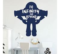 to Infinity and Beyond - Buzz Lightyear - Toy Story Inspired Decal Wall Sticker [XLarge] [Cobalt]