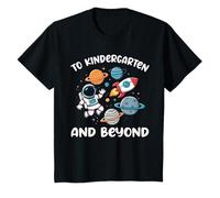 To Kindergarten And Beyond Astronaut First Day of School T-Shirt