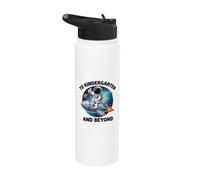 to Kindergarten and Beyond Boys Space Lover Astronaut School Stainless Steel Insulated Water Bottle