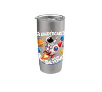 to Kindergarten and Beyond Funny Astronaut Space Adventure Stainless Steel Insulated Tumbler