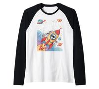 to Kindergarten and Beyond Space Rocket Astronaut Kids Raglan Baseball Tee