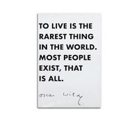 To Live Is The Rarest Thing in The WorldPosters Are Suitable for All Occasions Wall Room Decoration Aesthetics, Wall Art for Home DecorationUnframe-style 12x18inch(30x45cm)