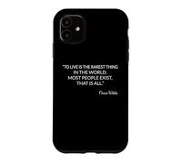 To Live Is The Rarest Thing Literature Teacher Oscar Wilde Case for iPhone 11