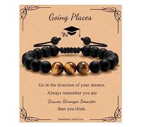 To Mens Gifts Bracelet for Dad Son My Man Boyfriend Husband Brother Grandson Grandpa Bonus Dad Nephew Uncle Birthday Father's Day Anniversary Graduation Christmas Gifts for Him Tiger Eye Mens Bracelet