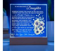 To My Beautiful Daughter Acrylic Plaque, Heartfelt Keepsake Gift for Daughter, Unique Sentimental Display, Unique Birthday Christmas Gift Idea for Daughter