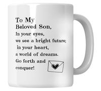 to My Beloved Son 11oz Mug - Celebrate Birthday, Happy Birthday Son, Perfect Gifts