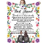 to My Best Friend Blanket, Soft Fuzzy Flannel Blanket, Friendship Best Friend Blanket for Women, Teen Girls, Besties, BFF, Sister, Birthday Throw Blanket (50"x60")