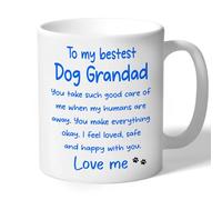 to My Bestest Dog Grandad Thank You Mug Gift (Blue Print) Ceramic 10oz 300ml
