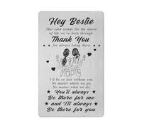 to My Bestie Card Gift - Friend Gifts for Women Men, Friend Birthday Wedding Wallet Card Gifts