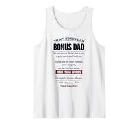 to My Bonus Dad Stepdad Daughter Emotional Father's Day Men Tank Top