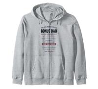 To My Bonus Dad Stepdad Daughter emotional father's day men Zip Hoodie