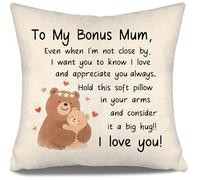 To My Bonus Mum Cushion Cover Gift Even When I'm Not Close By I Want You To Know I Love And Appreciate You Always from Bonus Daughter Bonus Son Birthday (bonus mum)
