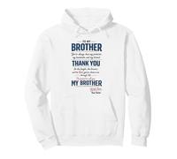 To My Brother Loyalty emotional birthday father's day men Pullover Hoodie