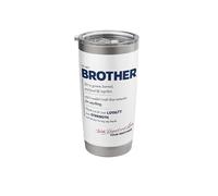 to My Brother Loyalty Strength Back Support Keepsake Stainless Steel Insulated Tumbler