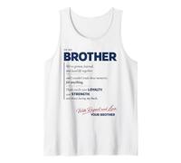 to My Brother Loyalty Strength Back Support Keepsake Tank Top