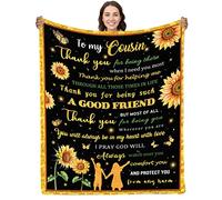 to My Cousin Blanket and Throws Birthday Gifts for Cousin Throw Blankets for Cousin Blanket for Bed Couch Sofa 50X60in